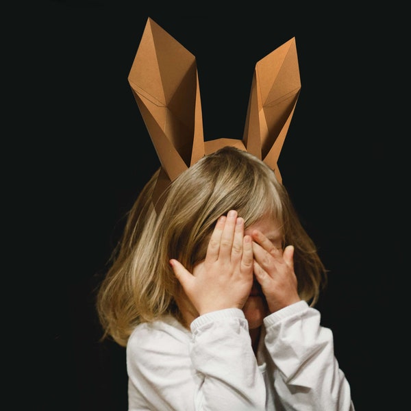 Rabbit Ears Headband - DIY papercraft download PDF [Digital Download]