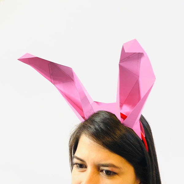 Bunny Ears Headband. Become a rabbit with this digital template