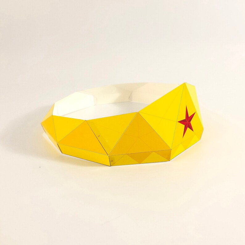 Wonder Woman Crown digital Download DIY Paper Craft Etsy