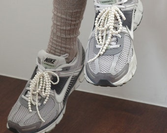 Pearl Tassel Shoelace Charm for Sneakers | Handmade DIY