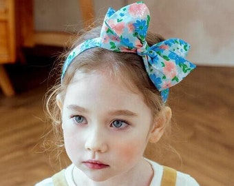 Floral Hair Band | Flower Cotton kids hair band | kids Headband Kids hair Accessores