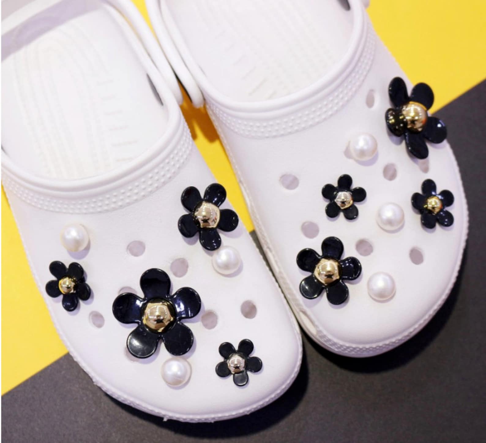 Daisy pearls 14pcs Shoes Charm Luxury Charm For Croc Gift Etsy