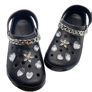 Diamond shoe charm 14pcs full set / Shoe Charms for crocs / mothers day gift idea / Mothers Day gift