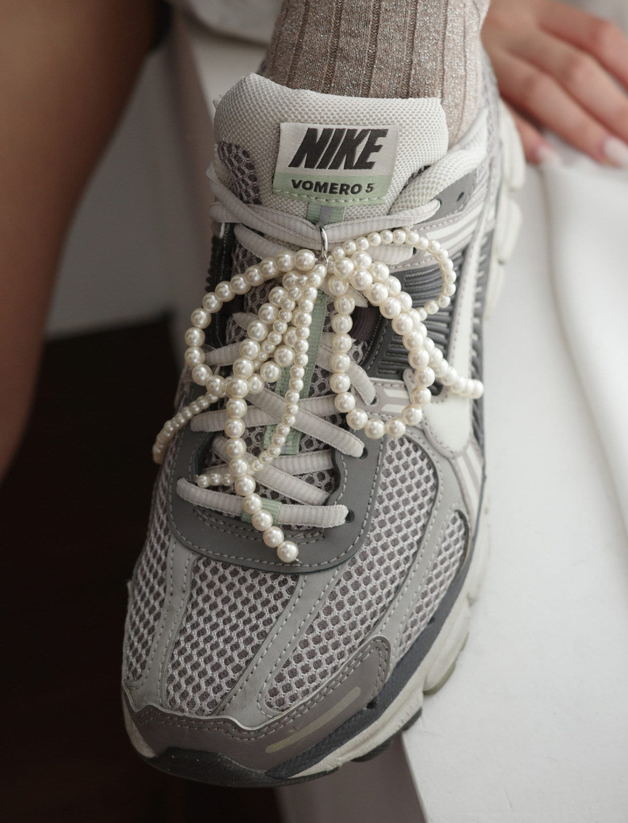 Pearl Tassel Shoelace Charm for Sneakers | Handmade DIY