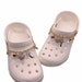 Bling Bling shoe charms 2pcs set/ Luxury charm for croc / Chain shoe charm / Gift for her / Labor Day Sale