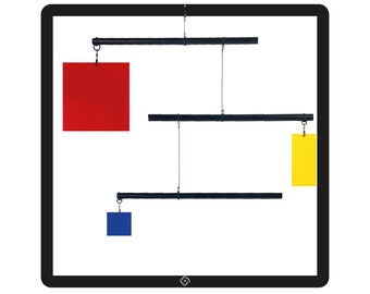 Decorative mobile Composition III Red, Yellow and Blue - Piet Mondrian - standing mobile