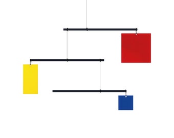 Decorative mobile Composition III - Piet Mondrian - hanging mobile