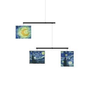 Starry Night decorative mobile Vincent Willem Van Gogh hanging mobile image 1