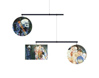 Decorative mobile Death and Life- Gustav Klimt - hanging mobile