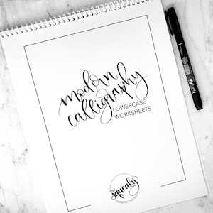 Modern Calligraphy Lowercase Worksheets | Calligraphy Practice | Calligraphy Worksheets | Handlettering Worksheets | Handwriting Practice