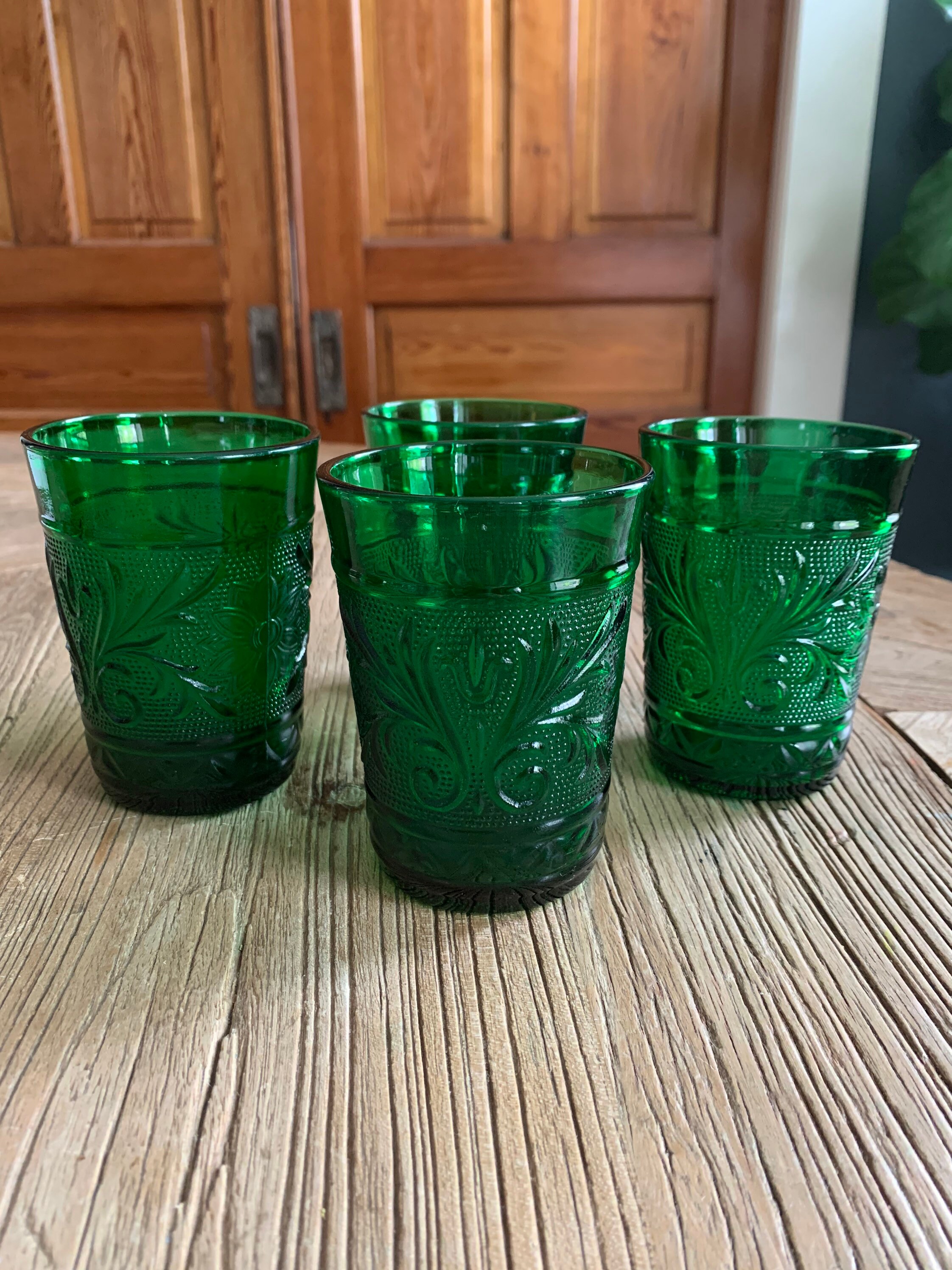 Set of 4 Vintage Anchor Hocking Juice Glasses Etsy Nederland