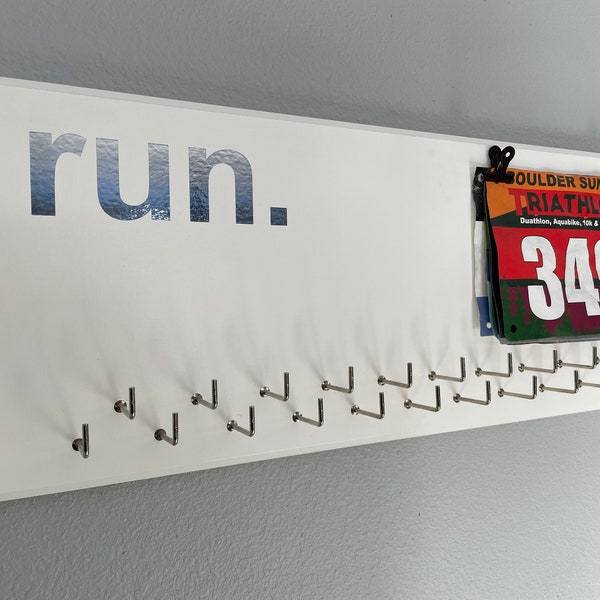 Running Medal and Bib Holder Etsy