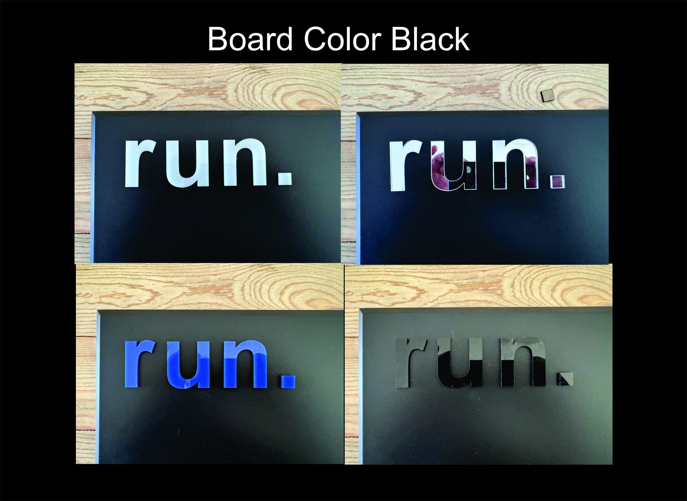 Running Medal Holder With 3D Lettering, Gray or Black With 3D Acrylic ...