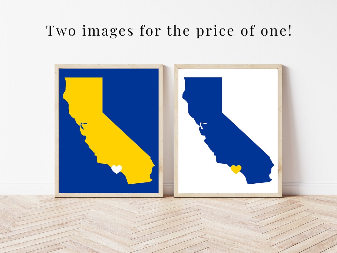 Los Angeles Rams Digital Download, California Wall Art Printable ...