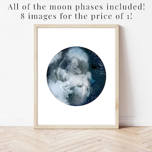 Sagittarius, Sagittarius Wall Art, Astrology Gifts for Sagittarius, Sagittarius Poster, Astrology Gifts, Printable Wall Art, Zodiac Moon Art