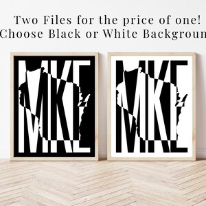 Milwaukee Printable Wall Art, Milwaukee Home Decor, Milwaukee Wallart, Milwaukee Wisconsin Cubicle Decor, Minimalist Wall Art, Wisconsin Art