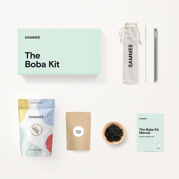 Yogurt Smoothie Boba Kit (Bubble Tea DIY) — 8+ Servings, DIY Kits, Team Building, Gift Set