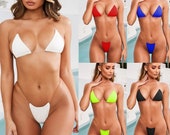 Sexy Swimwear 2020 Women Micro Bikini Thong Brazilian Bikinis Set G-string Swimsuits Swim Suit Beach Wear 2 Piece Bathing Suits