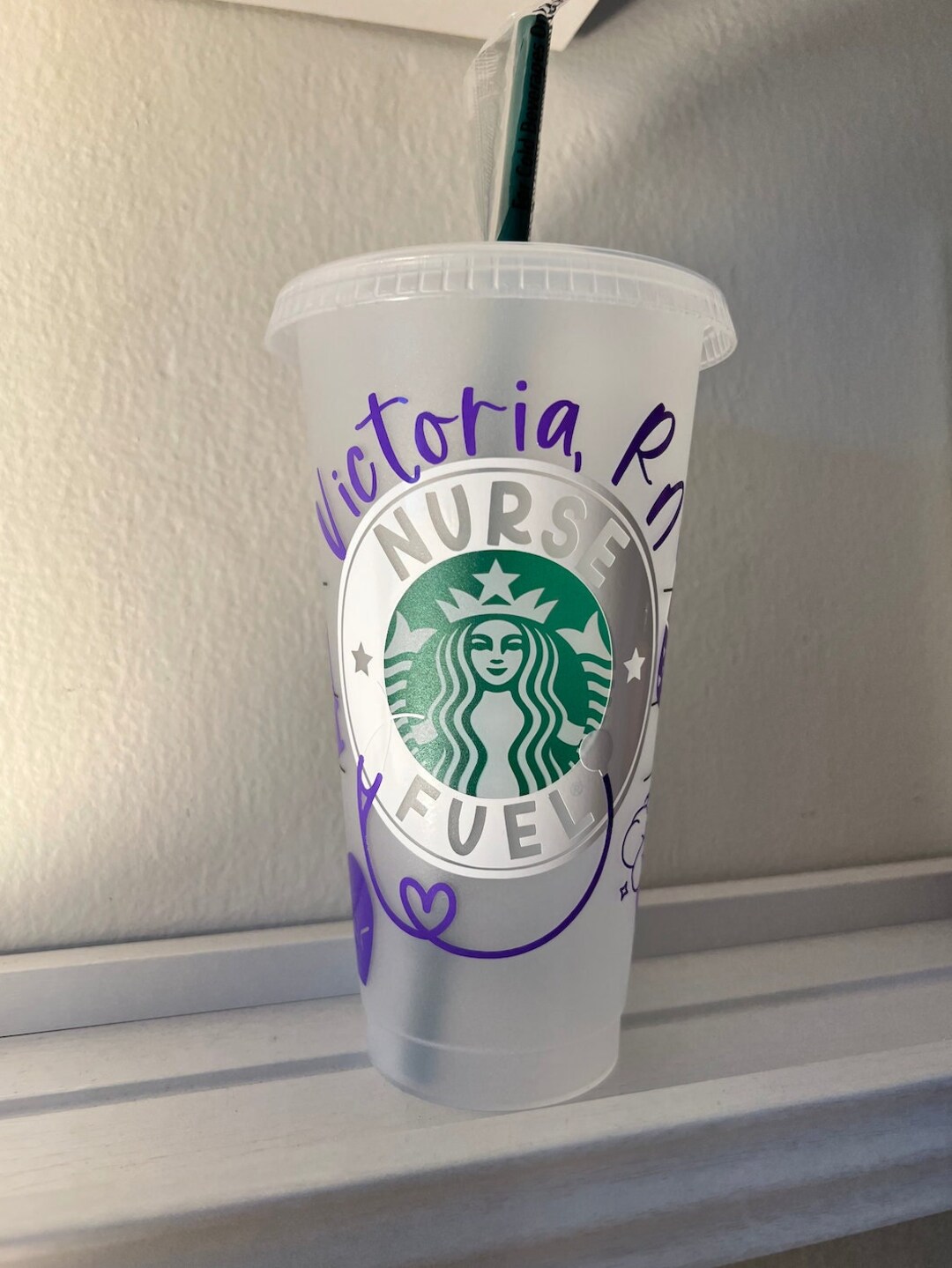 Nurse Nurse Fuel Starbucks Cup Etsy