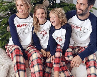 mama bear papa bear baby bear christmas pajamas