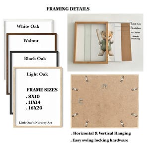 Juego de 3 láminas de acuarela con motivos de golf para la habitación infantil, con simpáticos animales golfistas, ideales para decorar la habitación del bebé, como regalo para baby shower o para decorar la pared. imagen 9