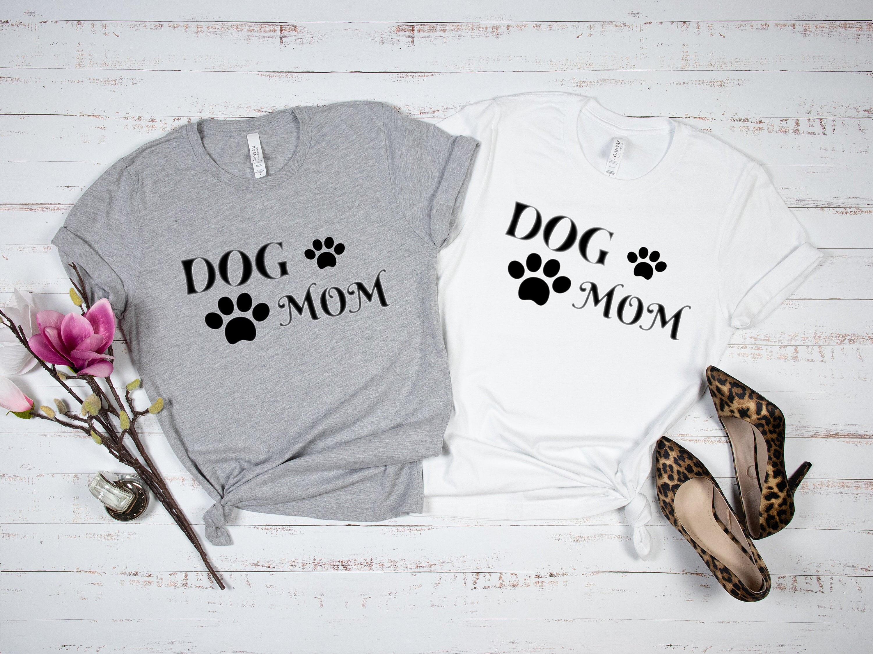 Dog Mom Shirt Custom Dog Mom Shirt Dog Mom TShirt Dog Etsy