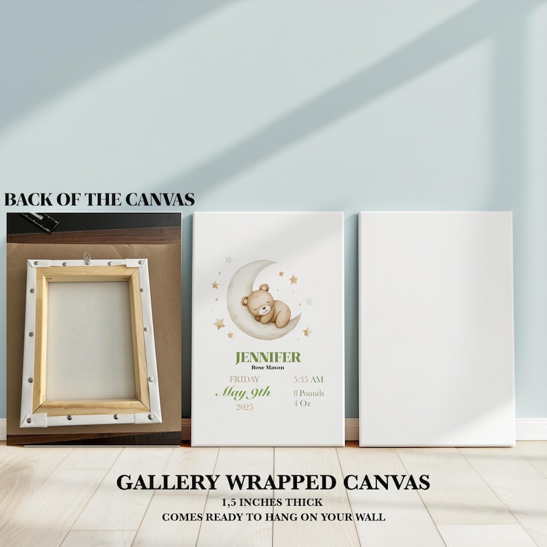Juego de 3 láminas de acuarela con motivos de golf para la habitación infantil, con simpáticos animales golfistas, ideales para decorar la habitación del bebé, como regalo para baby shower o para decorar la pared. imagen 10
