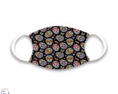 Sugar Skull Art Face Mask 2 Filters