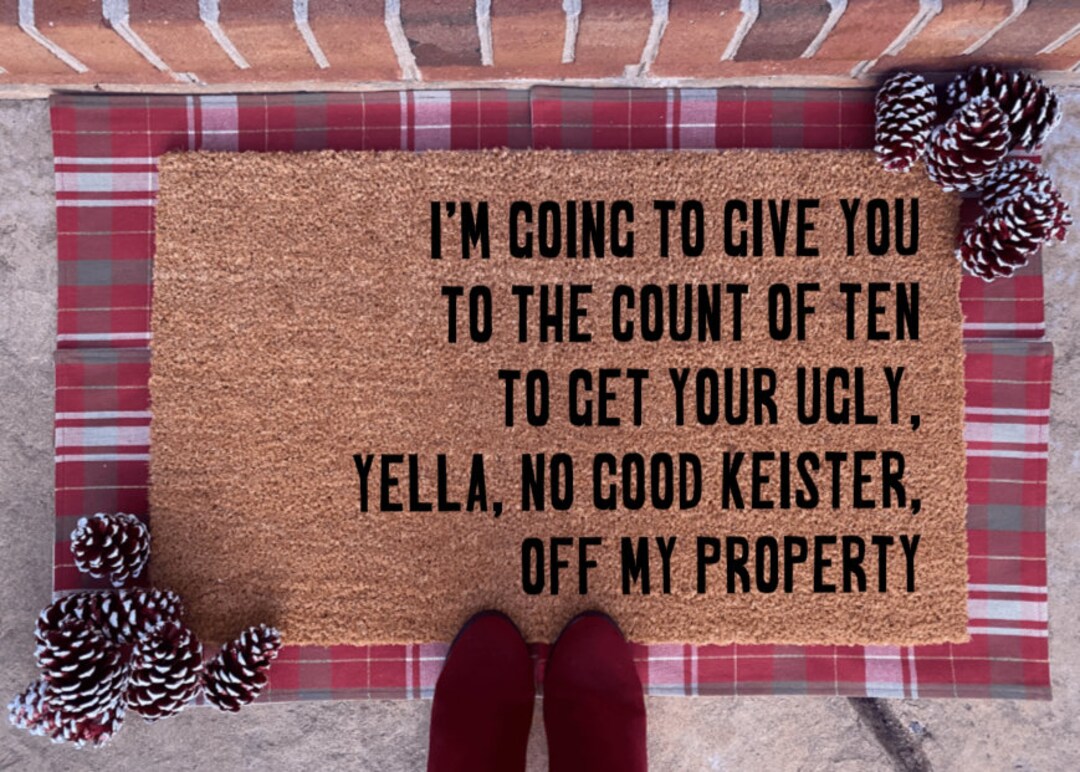 HOME ALONE DOORMAT Holiday Season Christmas Decor Etsy UK