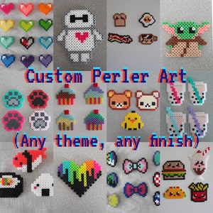 Custom Perler Pixel Bead Art Commissions Any Character Any Theme Any Finish