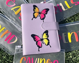 Custom Budget Binder| Cash Envelope System| A6 Binder| Money Wallet Saver| Budget Planner| Money Holder| Money Planner | Cash stuffing