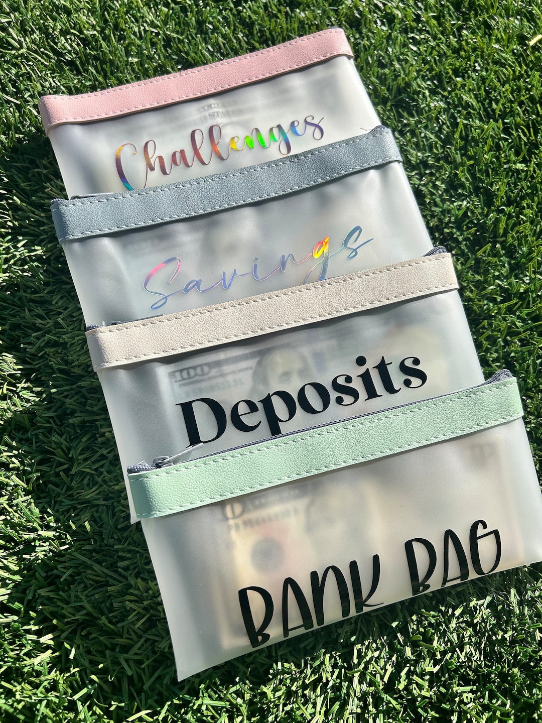 Bank Bag Cash Envelope System Deposit Pouch A6 Binder Budget Binders