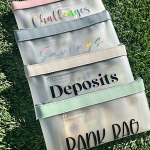 Bank Bag| Cash Envelope System| Deposit Pouch| A6 Binder| Budget Binders| Money Bag| Budget Binder| Pencil Bag| Envelope Wallet