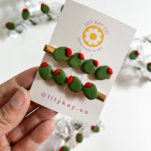 Martini Olive Hair Clip - Etsy display picture 1