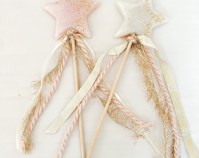 Resin Star Fairy Wand: Handmade, Non-Toxic
