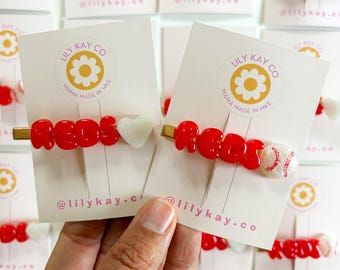 Reds bubble letter clip