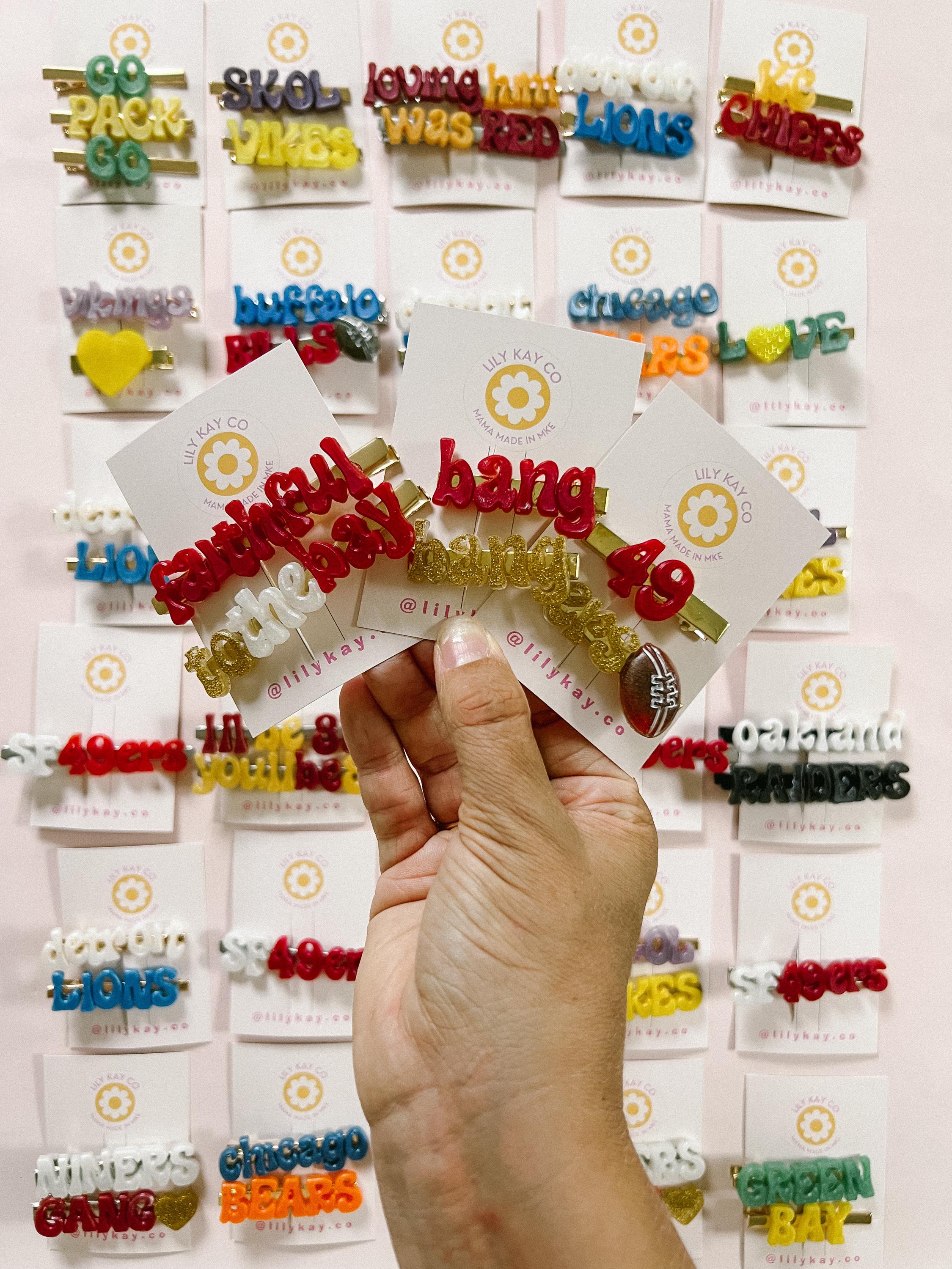 ヘアアクセサリー 59ers 49ers Clip Set - Etsy