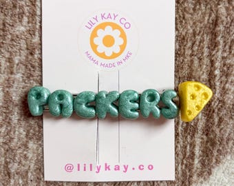 Packers bubble letter clip