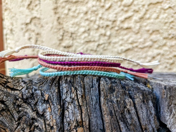 Simple Twisted Woven Handmade Friendship Bracelet, Boho Beach Vibes,  Accessories for Her, Stackable Bracelets, Macrame Twist Cheap Gifts 