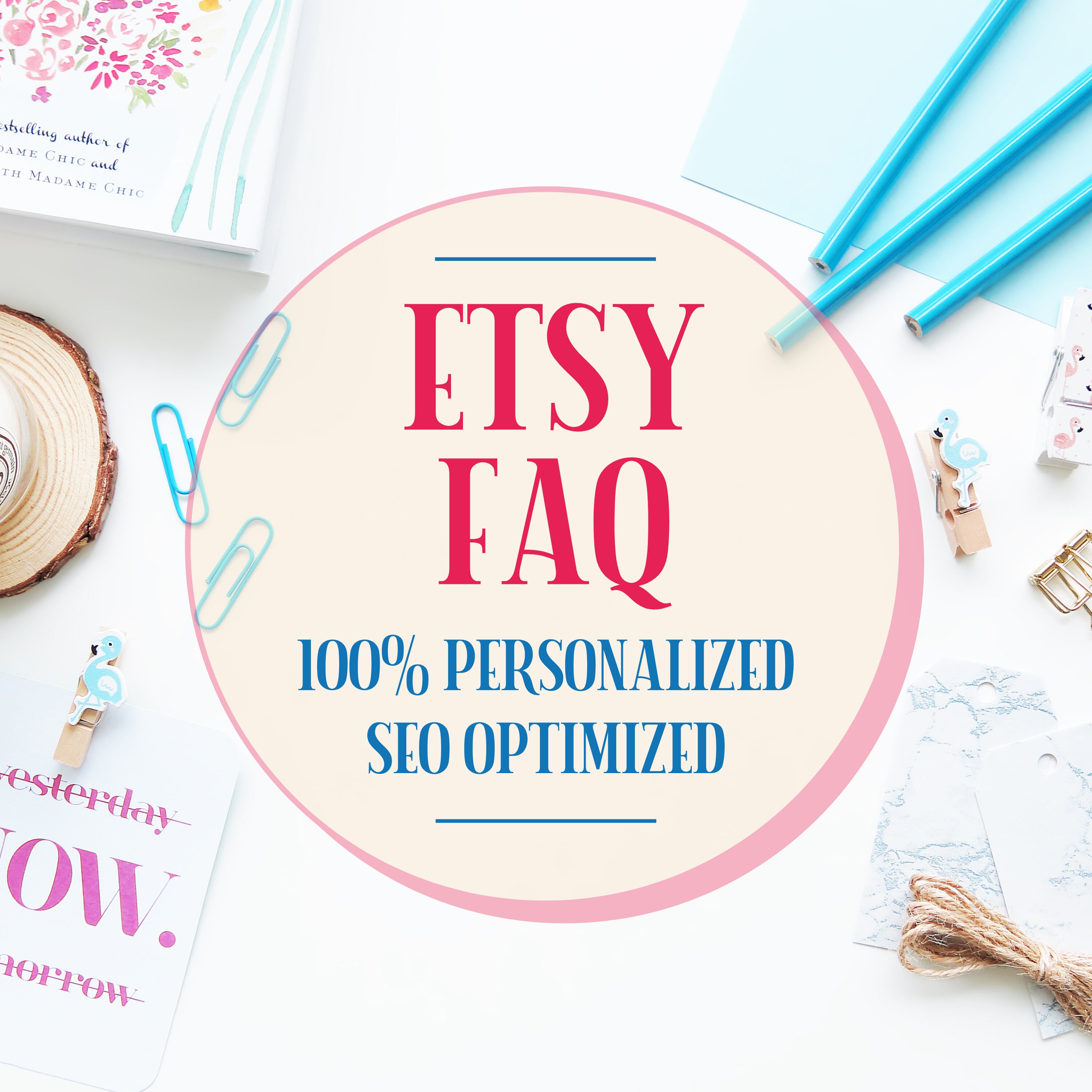 Etsy FAQ Template FAQ Rewrite Etsy SEO Help Etsy Shop Etsy