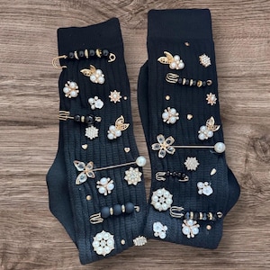 Bling Slouch Socks