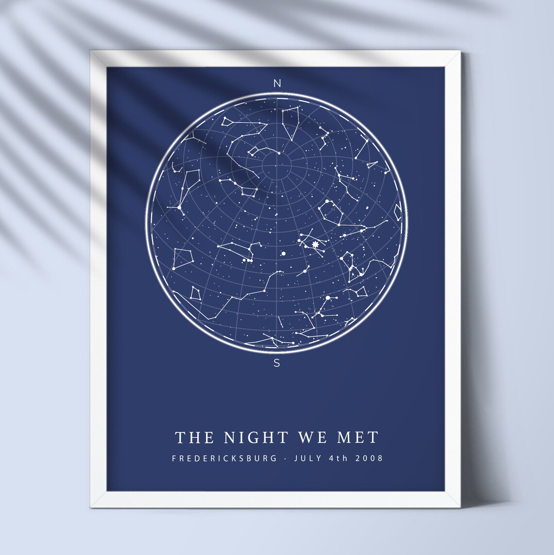Star Map Print Custom by Date PRINTABLE Star Chart Poster | Etsy