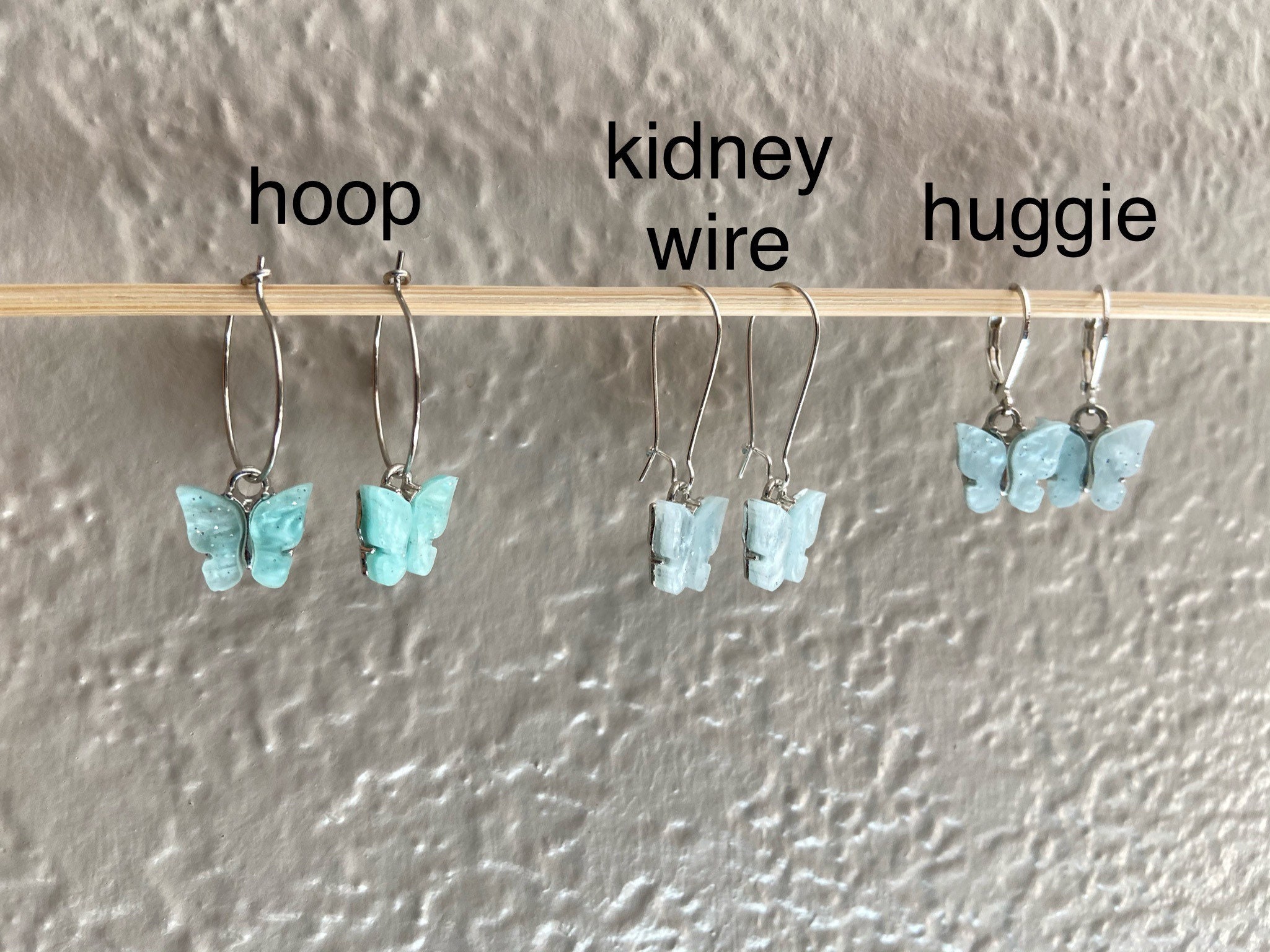 Butterfly earrings custom vsco aesthetic soft girl Etsy