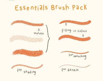 Maryam's Procreate Brush Pack: Essential Textured Brushes (Digital Download)