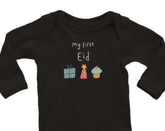 My First Eid Onesie | Eid Baby Vest | Eid Baby Gift | First Eid Gift | Eid Baby Bodysuit | Eid pyjamas | Eid Kids Gift | Eid gift for Baby