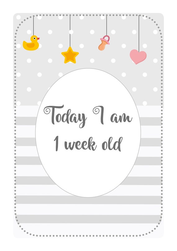 baby milestone cards etsy