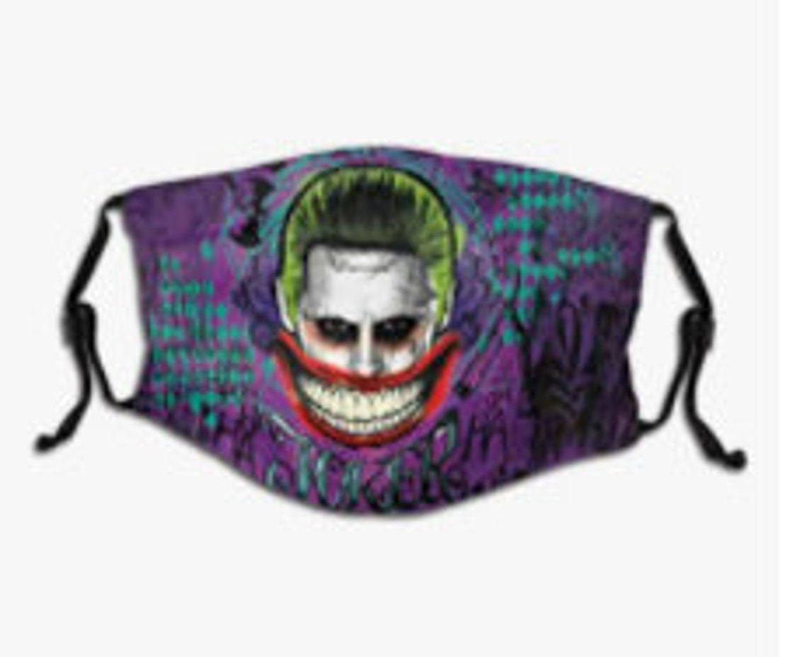 Máscara de guasón joker máscara de cara toallador máscara de Etsy