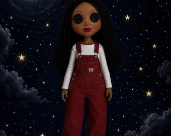 CUSTOM Doll with button for eyes- Custom Dolls