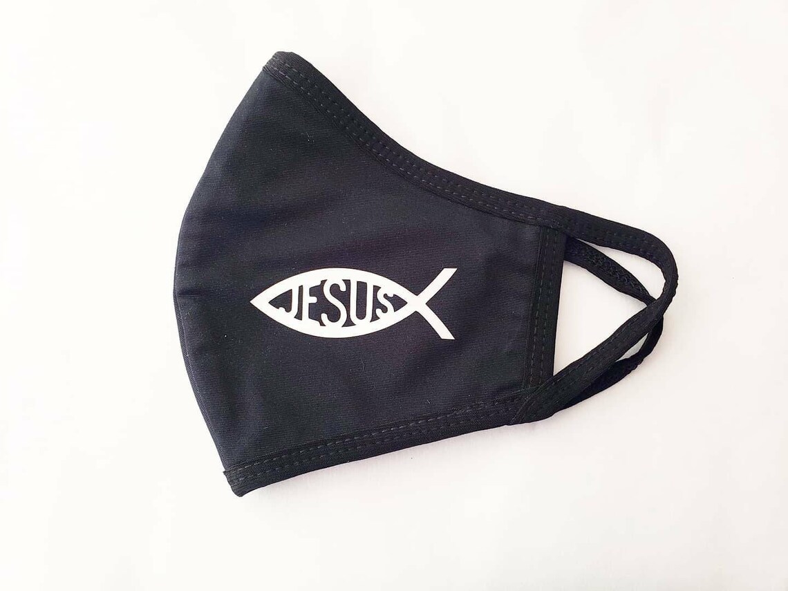 Jesus Face Mask / 100% Cotton / Reusable and Washable / Double Layer ...