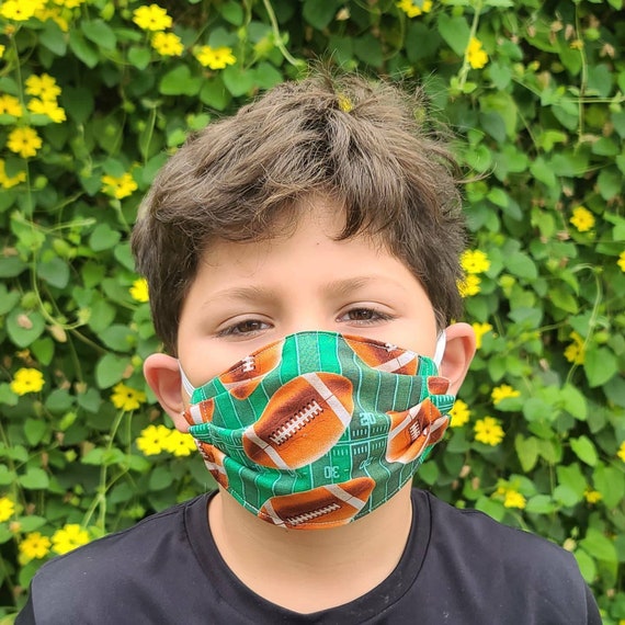 Football Face Mask for Kids and Adults With Filter / 100 Etsy